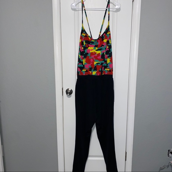 Zumba Fitness Pants - Zumba Wear Multi Color Crisscross Detail Size XL